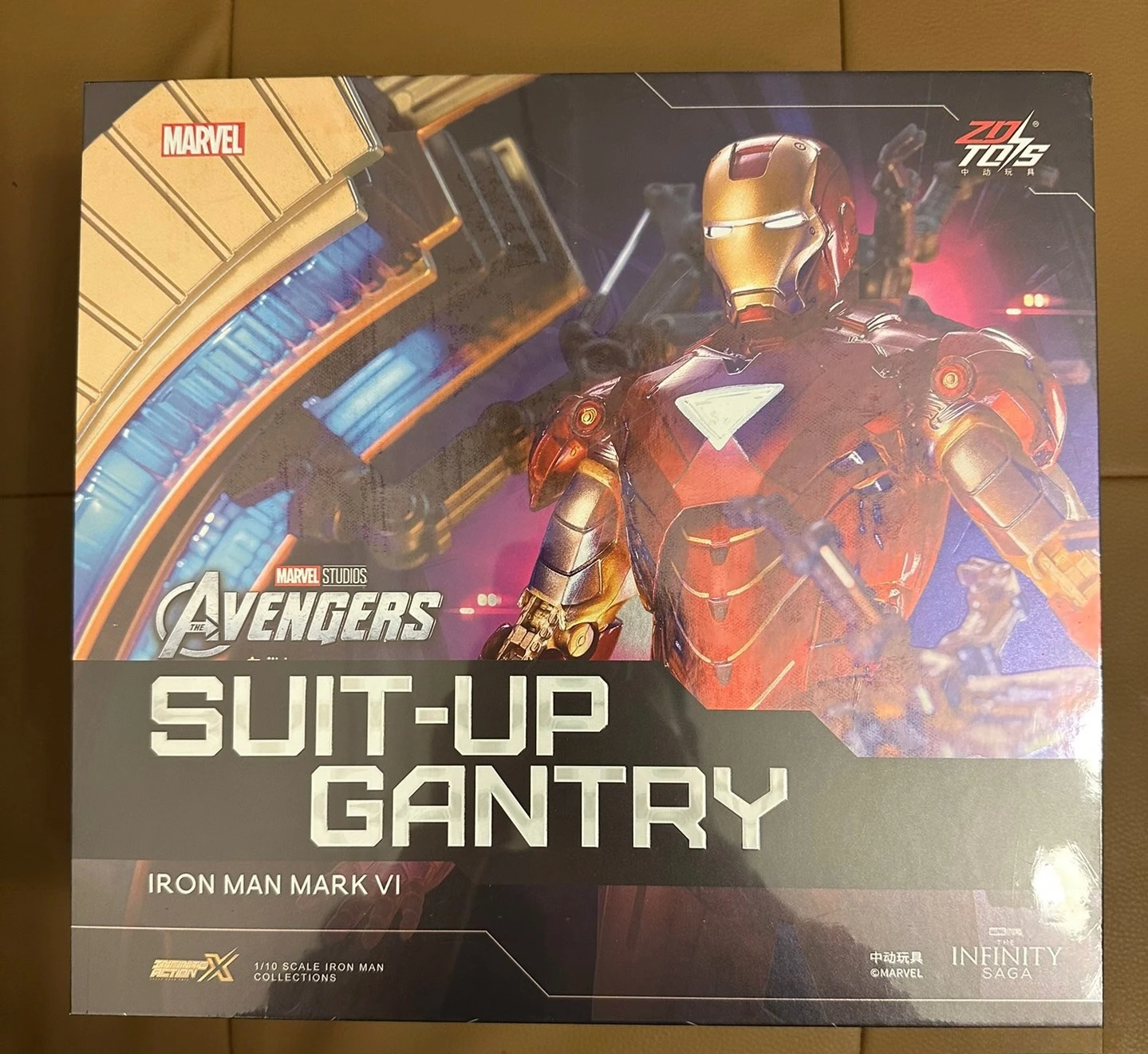 

ZD Toys Iron Man MARK VI Set Gantry Series Фигурка ПВХ Коллекционная модель Украшение