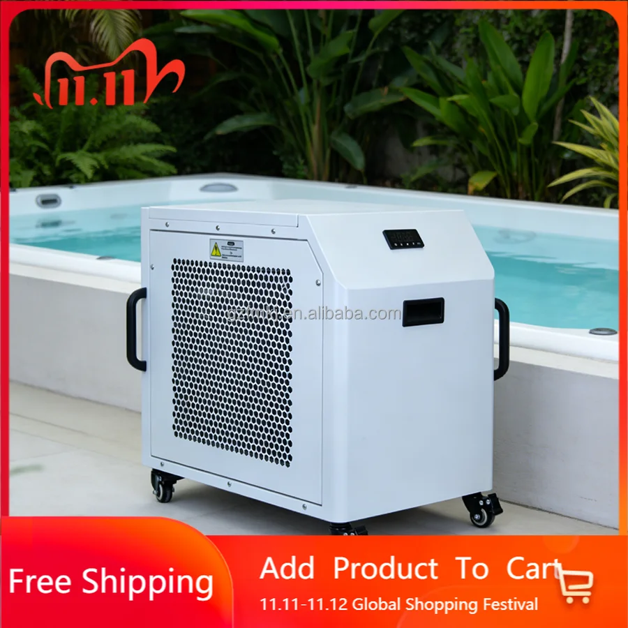 Plug Play Ice Bath Chiller Compressor Dual Temp Control R410A 110V 220V Energy Saving Pump Remote 0.5-3h.p