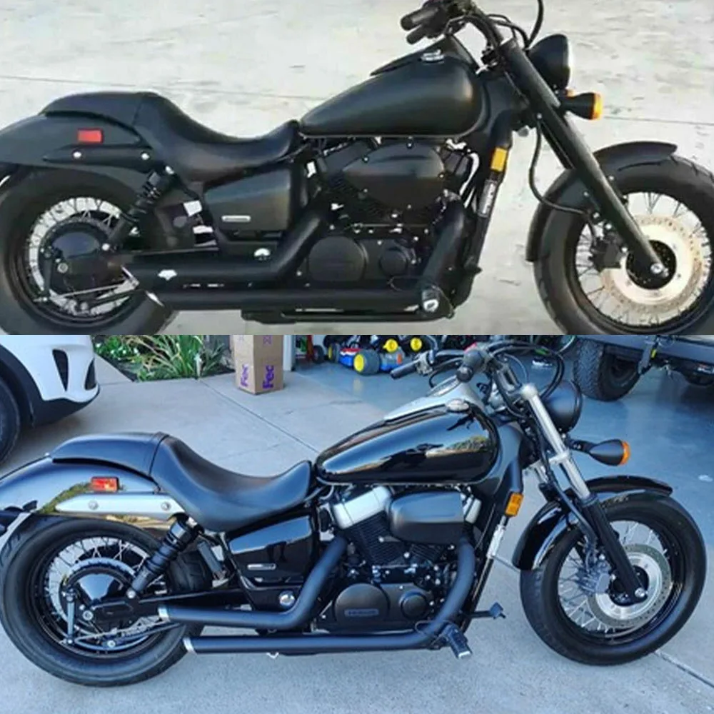 Motorcycle Exhaust Pipe Removable Muffler For Honda Shadow VT750 AERO Phantom ACE Spirit 750 VT 400 750 2004-202525