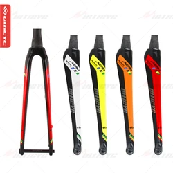 Ullicyc New 12mm*100mm Thru Axle Disc Brake Fork Road Bike Carbon Fiber Fork Bicycle Fork Round/Tapered Tube Carbon Fiber