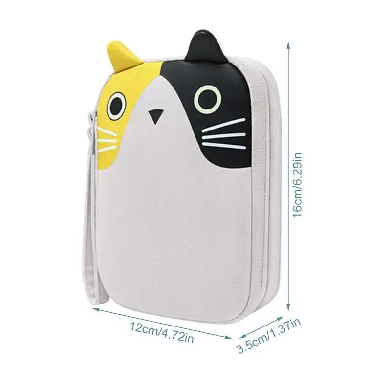 Cute Cartoon Hard Disk Storage Bag Mobile Power Bank Protective Case Battery Carrying Case External Usb Cable