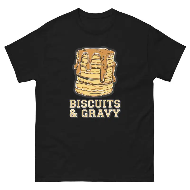 

Biscuits And Gravy Lover Food Image Cartoon Funny T Shirt