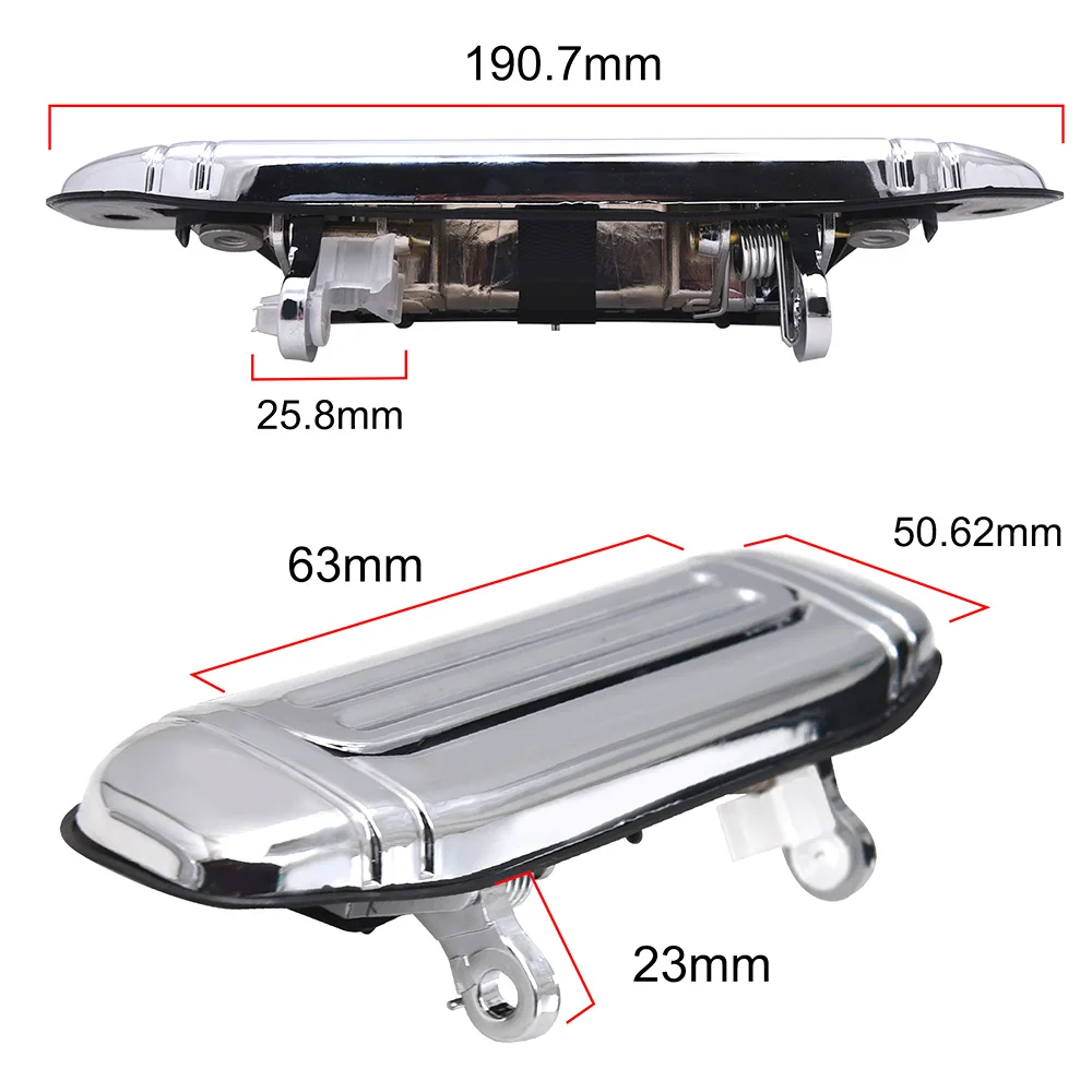 Chrome Car Exterior Door Handle For Mitsubishi Pajero  V31 V32 V33 V43 V44 V45 V46 1992-2000 MR156875 MR156876 MR156877 MR156878