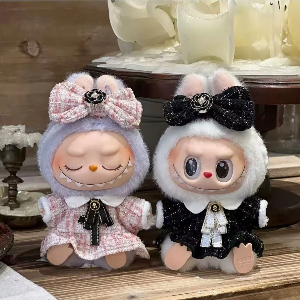 

Мини-кукольная одежда, аксессуары для корейки Kpop Exo 15 см Labubu Idol V2, розовая, черная, белая, синяя юбка, комплект одежды в подарок