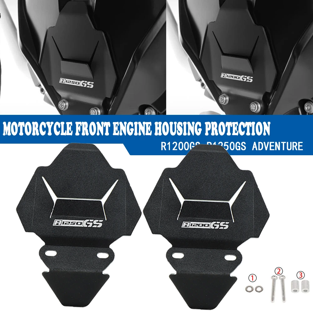 Para bmw r1250gs adv r 1250 gs r1250 gs aventura adv 2018 2019 2020 2022 2023 gs1250 proteção da carcaça do motor dianteiro da motocicleta