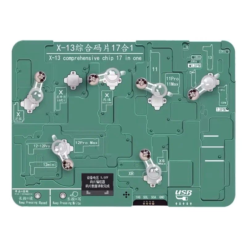 

X-13 Series Chip Programmer Tester Non-Removal Type for IPX to 13promax Mobile Phone Chip Testing Recovery Tool