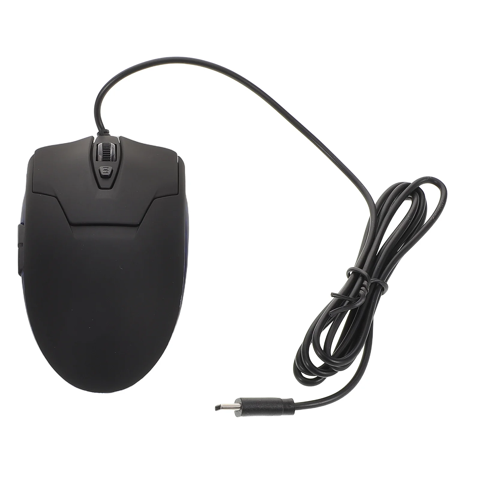 

USB-C Wired Mouse 6-Button Ergonomic Glowing Blue LED Quiet Click Desktop Laptop Mouse for Gaming Office Work Mice