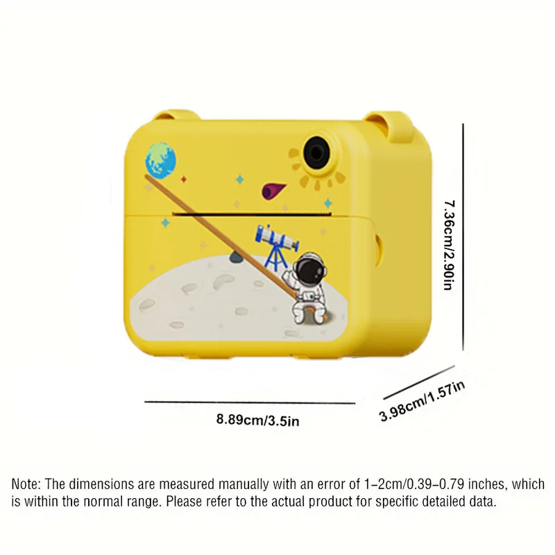 Aparat fotograficzny dla dzieci z natychmiastowym drukowaniem, podwójny aparat, ładowanie przez USB, zabawka z aparatem fotograficznym HD 720P dla maluchów, świąteczny prezent urodzinowy dla dziewcząt i chłopców