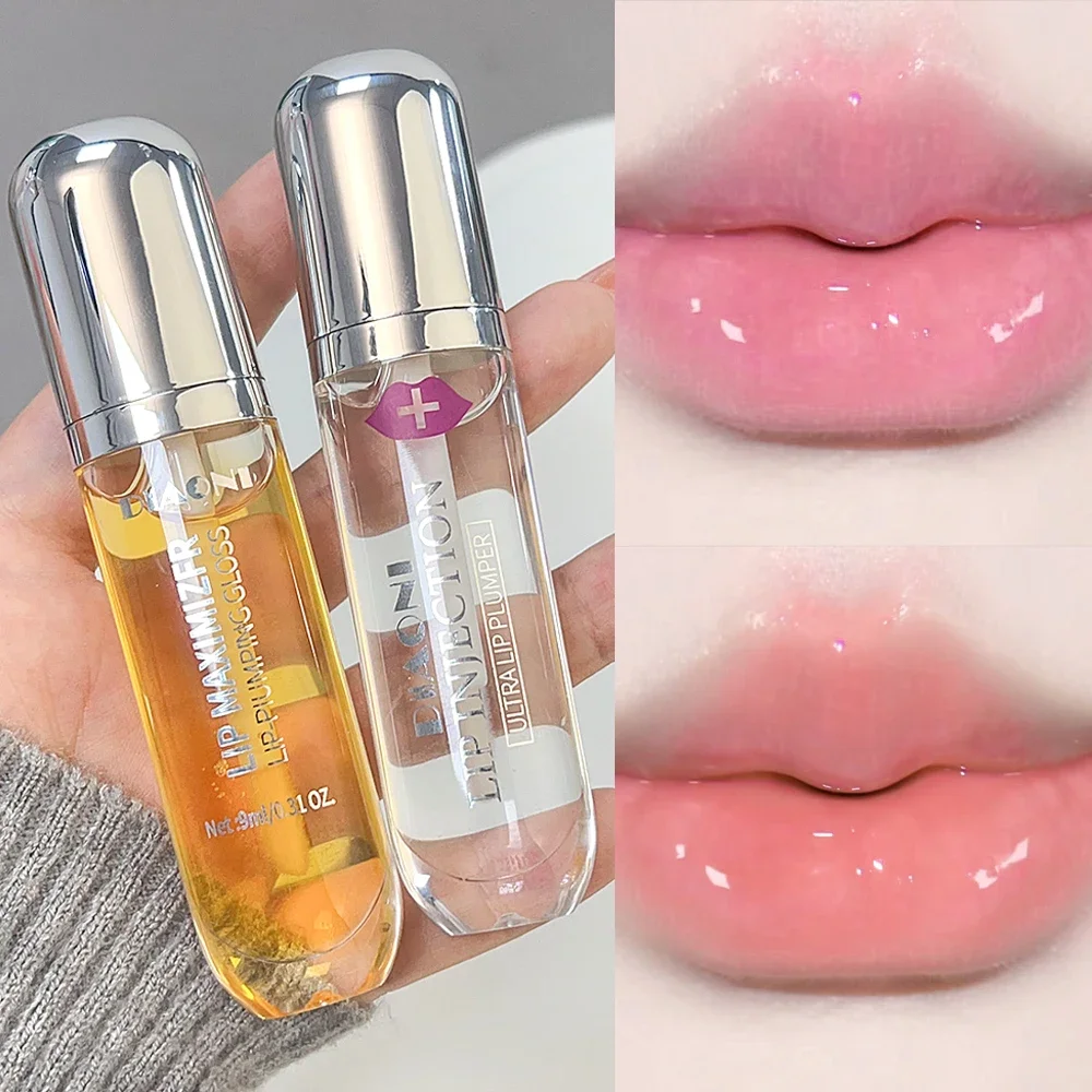 Transparent Moisturizing Jelly Lip Oil Refreshing Non-stick Cup Reduce Lips Fine Line Nutritious Liquid Lipstick Makeup Cosmetic