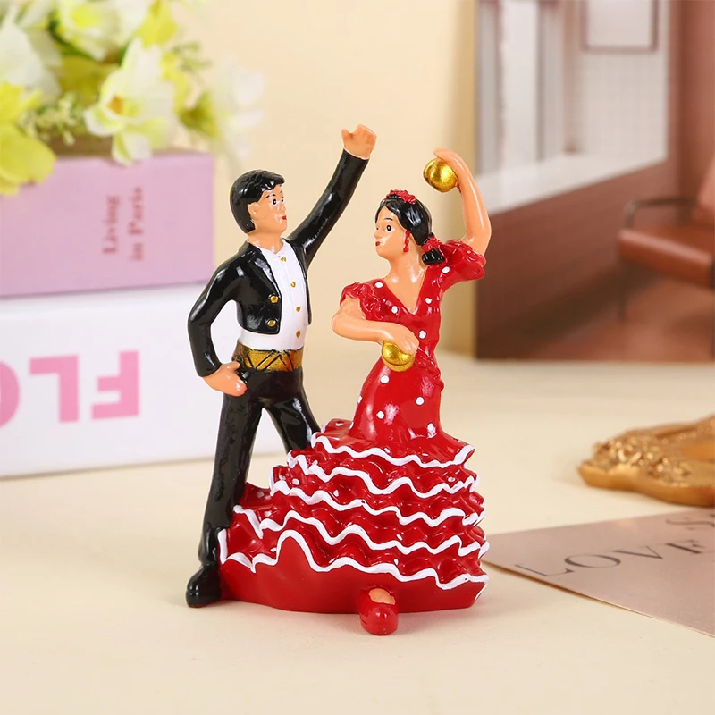 زينة الدمية الحلي إشبيلية راقصة هدية عيد الحب احتفالية الزفاف زوجين النحت