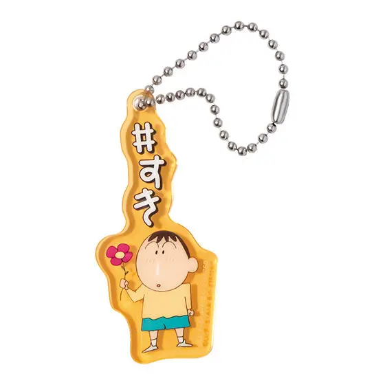 Bandai demon crayon shin-chan figuras de ação modelo bonito design acrílico pingente shin-chan misae gashapon bola oficial autêntico