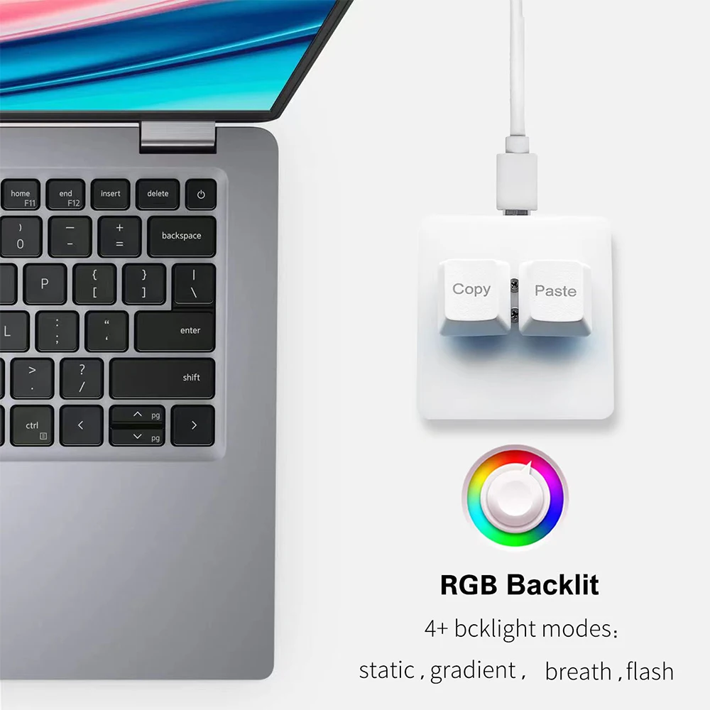 Copy Paste 2Keys Keyboard SAYO OSU Keypad Hotswap Mechanical Gaming Keyboard Switch RGB Backlit Mini USB Keypad For Macros