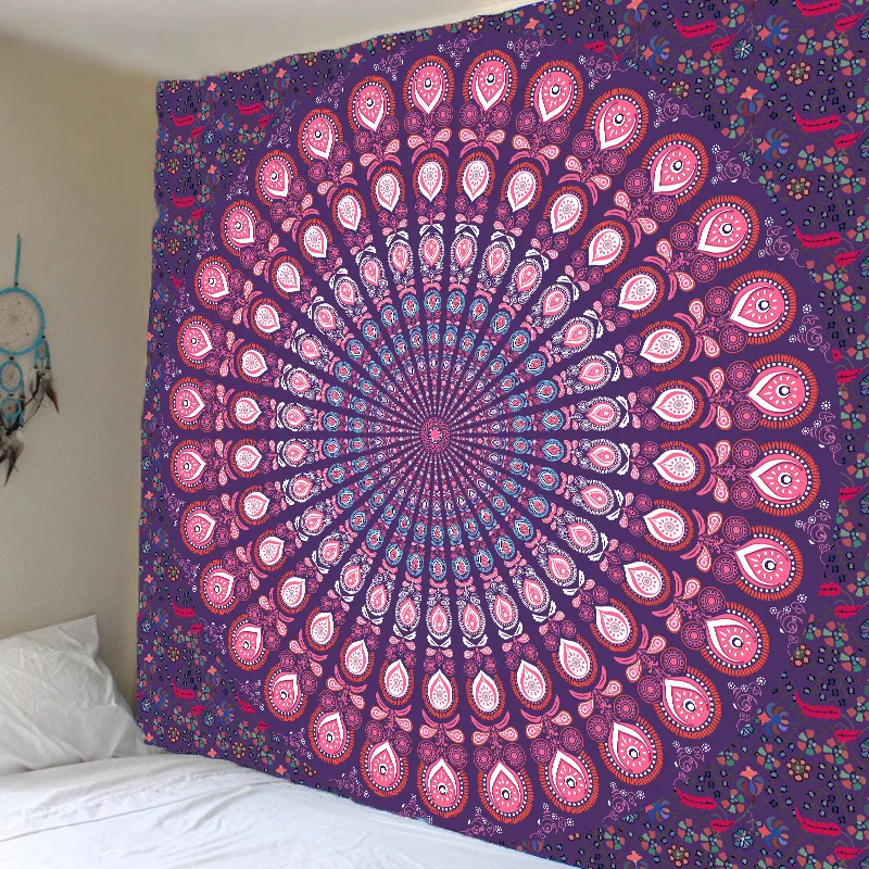 Indian Mandala Tapestry Wall Hanging Sandy Beach Throw Rug Blanket Camping Tent Travel Mattress Bohemian Sleeping Pad Tapestries