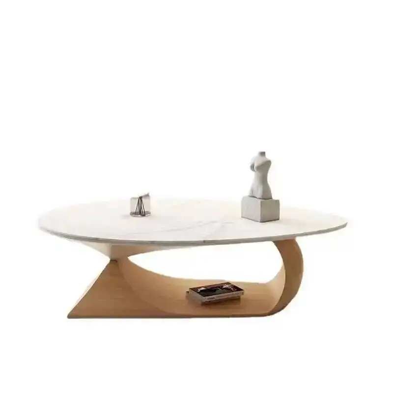 Coffee Hotel Modern Outdoor Mesa Table Center Oval Coffee Irregular Organiser Lateral Table Mesa Auxiliar Luxury Salon Furniture
