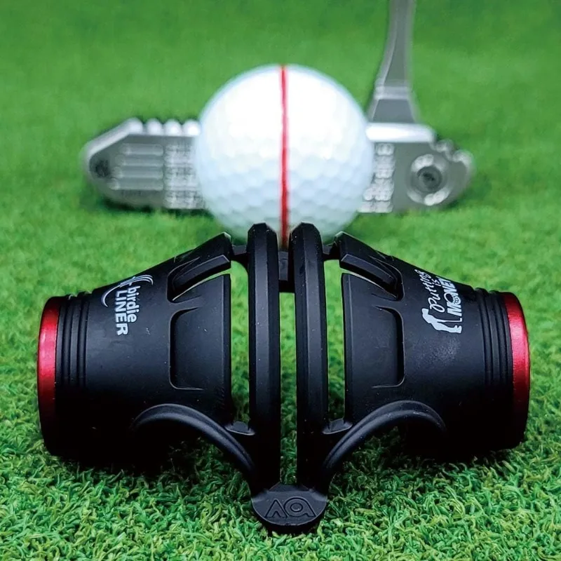 Golfballmarker, Golfball-Linienmarkierer, 360-Grad- und 180-Grad-Linienmarkierungs- und Ausrichtungswerkzeug-Set für Golfer, neu
