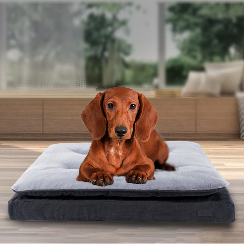 Pet mattress beds large dog bed self warming memory foam dog bed orthopedic