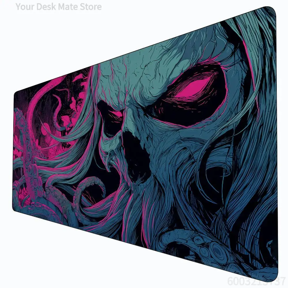 Death God Octopus MTG Playmat Magic Card Mat with Stitched Edge Non-Slip Durable Tabletop Playmat Board Game Mat for TCG