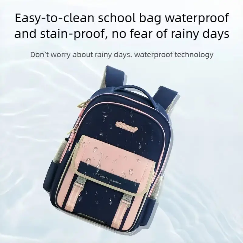 حقيبة ظهر UIUIKUMO للأطفال مع حماية للعمود الفقري وخفيفة الوزن وسعة كبيرة للمدرسة والسفر في الهواء الطلق #4