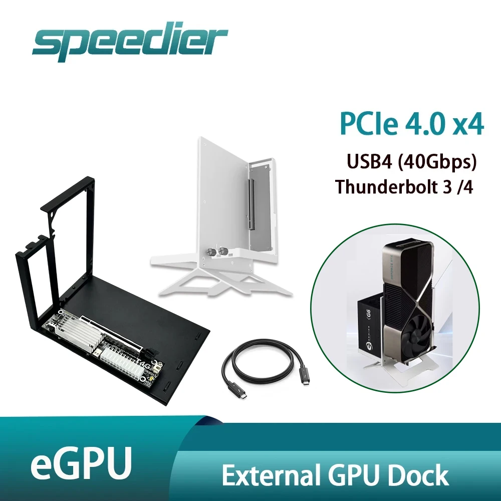 N External eGPU Adapter BK8 USB 4 Thunderbolt 4/3 TB3/TB4 To PCIe X16 PCI-E 4.0 X4 GPU Dock Bracket NUC ITX STX Laptop Gaming