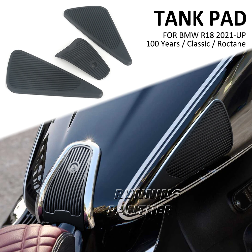 

For BMW R18 B Classic Roctane 100 Years Transcontinental 2021- Motorcycle Side Fuel Oil Tank Pad Top Gas Protector Sticker Pads