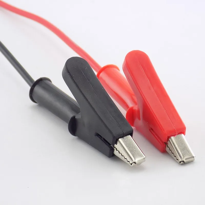1M Alligator Clip to Banana Plug Test Cable Wire Probe Multimeter double end Crocodile electric  for DIY connecting E2
