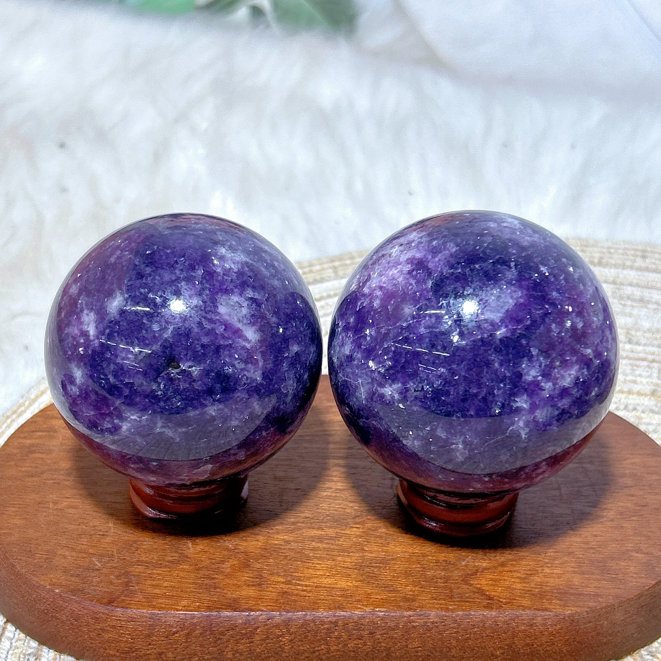 Picture 5: High Quality Natural Crystal Flashy Lepidolite Sphere Polished Ball Gemstones Healing Energy Home Decorations Room Decor Gift