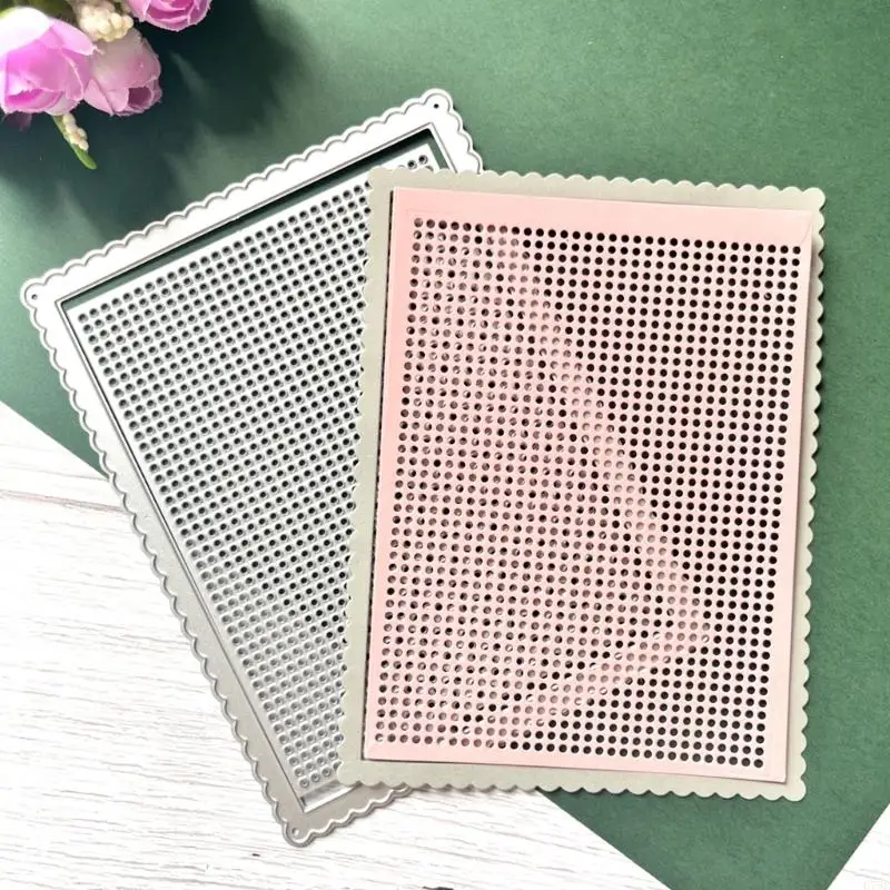 U75C 금속 다이 컷 크로스 스티치 엠보싱 스텐실 절단 카드 용지 스크랩북 종이 공예 DIY 템플릿 금형