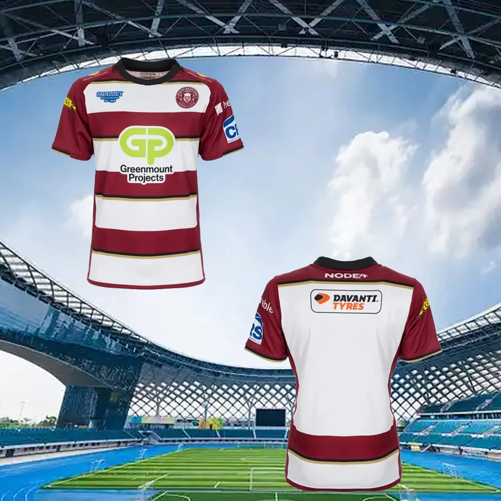 

2025 New Wigan Warriors , Men's Home Rugby Jersey, Player's Clothing, Men's and Children's Train Summer Jersey T-Shirts Tops