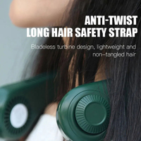 Portable Mini Hanging Neck Fan USB Rechargeable Bladeless Air Cooler 360 Degree Neck Strap Fan Outdoors Cooling Tools 2025