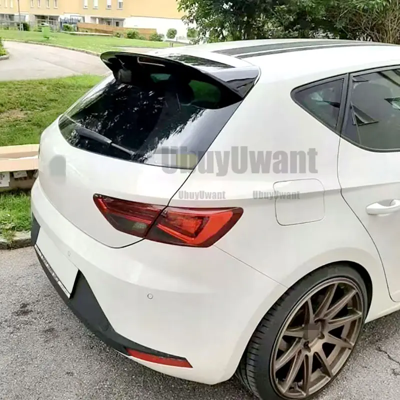 Für Seat LEON MK3 MK3.5 5F 5-Türer FR Style Spoiler 2012-2020 ABS-Material Heckdachspoiler Heckflügel (Nicht für 3-Türer) – Detail 3