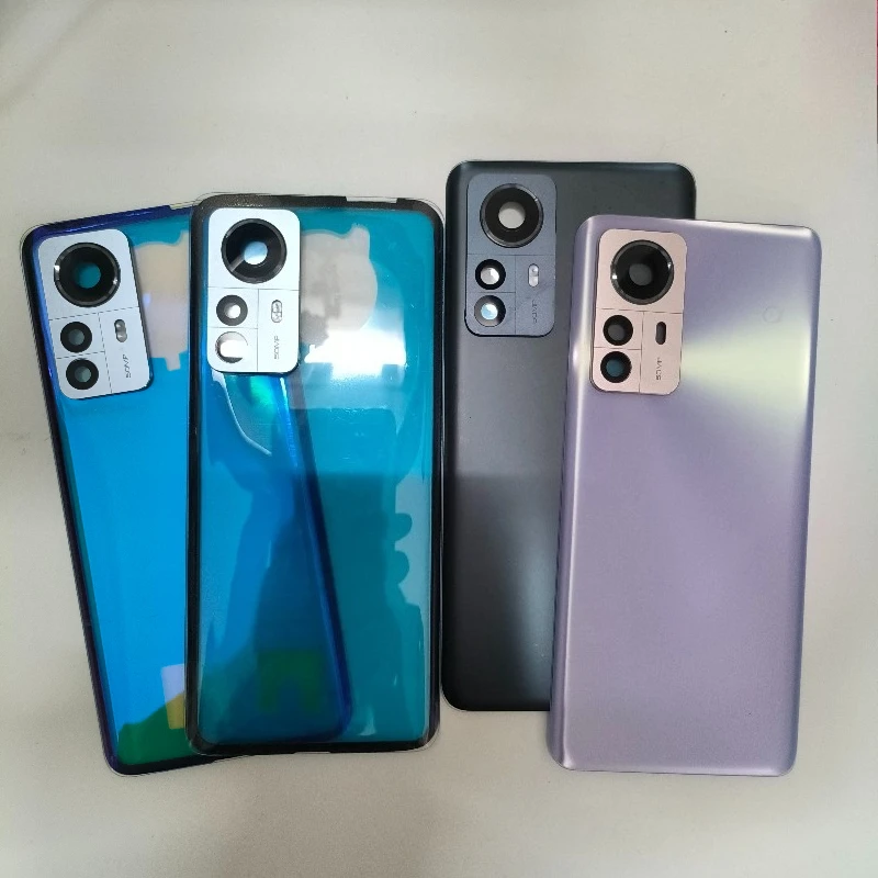 For Xiaomi 12 Pro Battery Cover Back Glass cover Rear Door Housing Mi 12Pro Battery Cover with Camera Frame