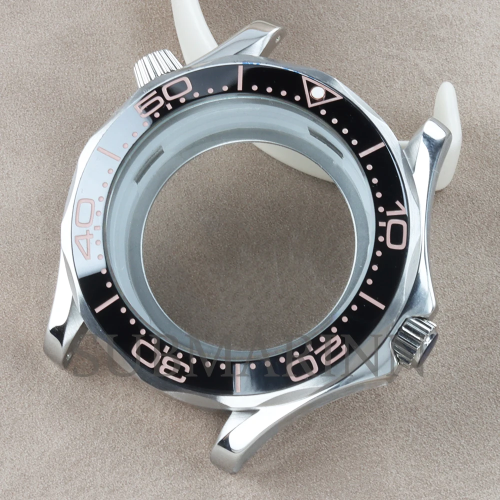 NH35 Case Bracelet 41mm Watch Case Waterproof 316L Stainless Steel FIT Seiko NH35 NH36 Movement 31mm Dial Seamaster 300 Case image 3