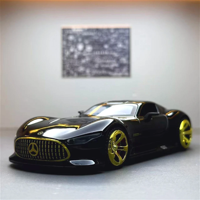 1:32 Mercedes-Benz AMG Vision GT Alloy Model Car Toy Diecasts Metal Casting Sound and Light Car Toys For Children Vehicle