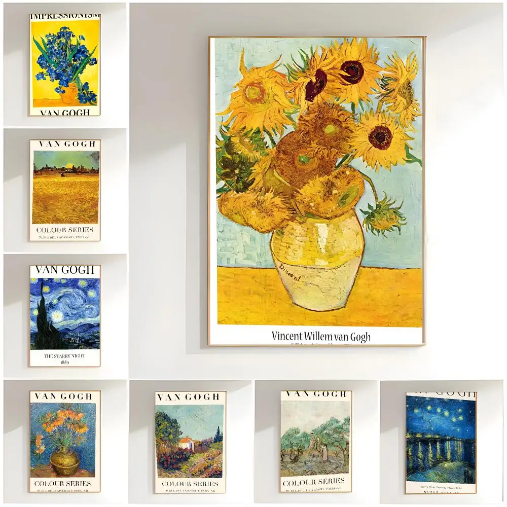classic artist v-vincent van gogh Poster Classic Wall Art  Home Decor  Peel and Stick Unframed