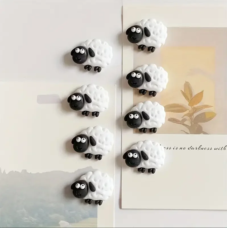 Color Lamb Fridge Magnet Home Decoration Magnet Photo Message Magnet Cute Magnets