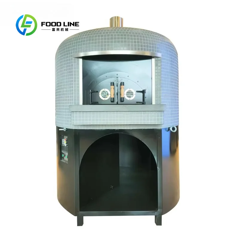 Professional Customized Pizza Kiln Heavy Duty Steel Concrete Multi Fuel Wood Gas Fired Bakery Machine Outdoor Cafe Brick