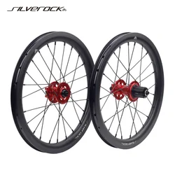 SILVEROCK SR30A-HUB001 Alloy Disc Wheels 16in 349 30mm 11s 74/135mm 100/135mm for Gust K3 Plus Kids Child Folding Bike Wheelset