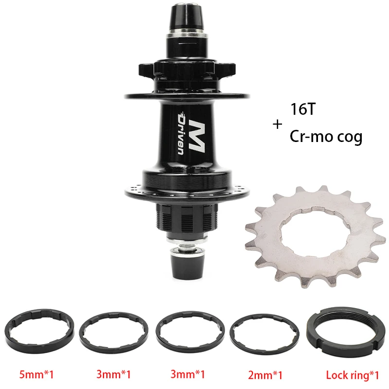 M Driven BMX Racing Nabe 36 Löcher Scheibenbremse 6 Zahnräder 120 Klicks 3/8 X 110mm BMX Naben BMX Naben BMX Hinterradnabe – Detail 14