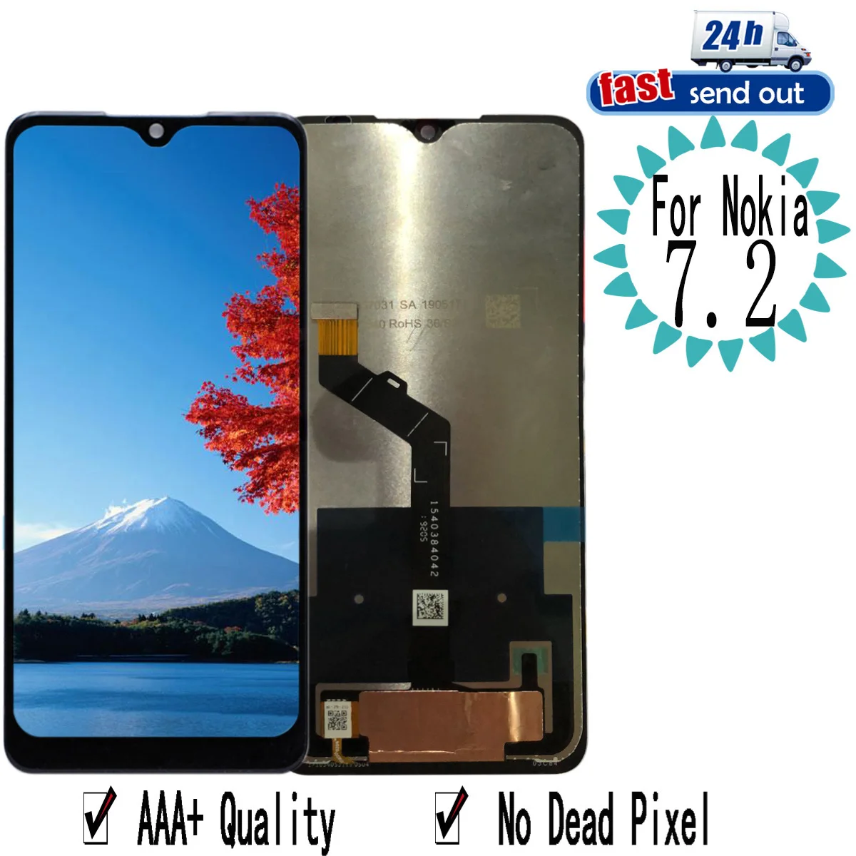 

6.3" 7.2 LCD For Nokia 7.2 LCD Display Touch Screen Digitizer Assembly Replacement For Nokia 7.2