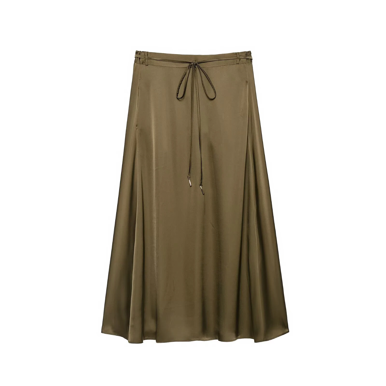 European and American style 2026 autumn new product women's clothing with belt design sense texture versatile skirt