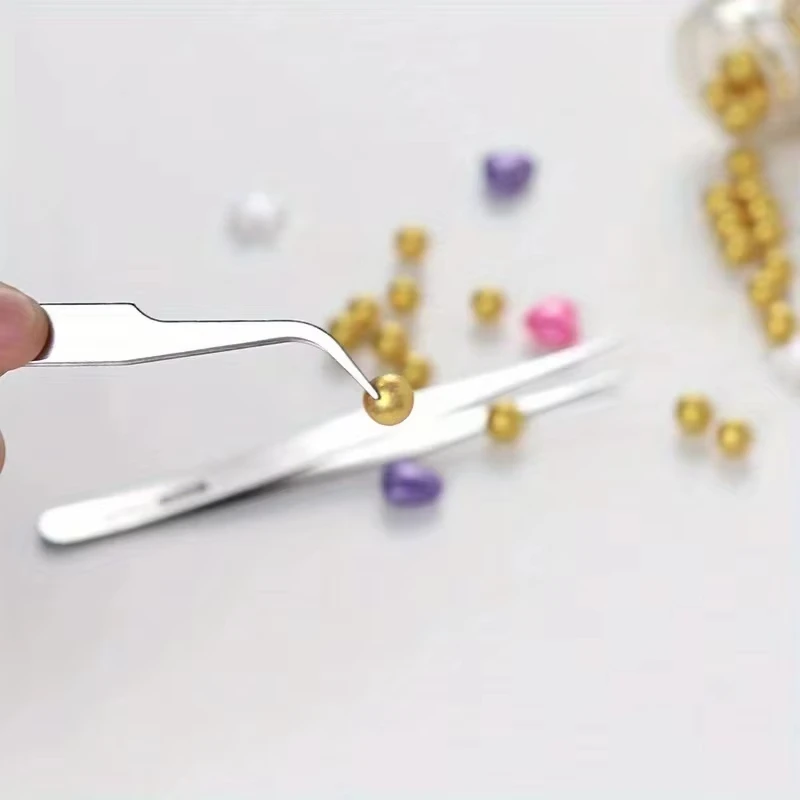 stainless steel tweezers Ts-15 succulent plant DIY elbow tweezers gooi tweezers set 6-piece