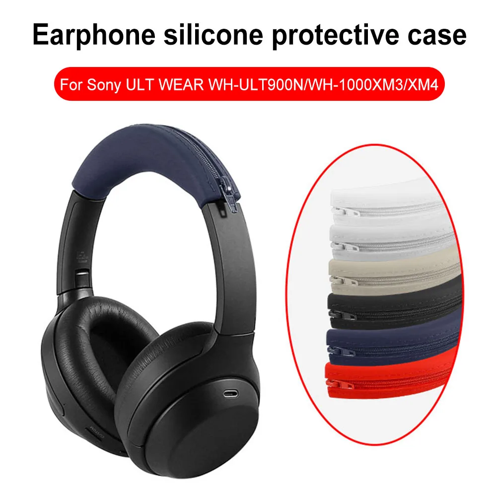 Silicone Earphone Protector Soft Ear Pads Headbeam Cover Anti-Scratch Headphone Case for Sony ULT WEAR WH-ULT900N/WH-1000XM3/XM4 view 3