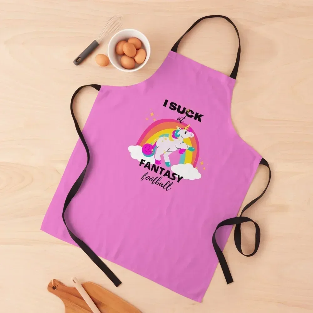 

I Suck at Fantasy Football Loser Shirt Apron For Home Accessories Kitchen Supplies esthetician Custom Apron