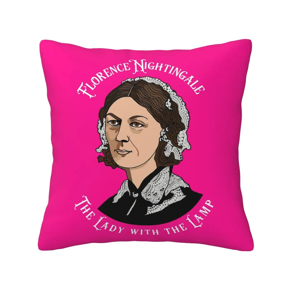 Florence Nightingale Nursing Pie Chart Pioneer Square Pillowcase Pillow Cover Cushion Decor Comfort Throw Pillow for Home Sofa