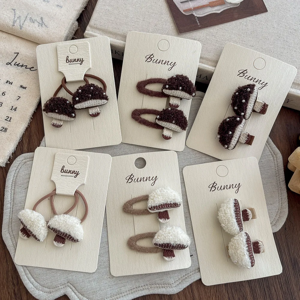 

2 шт., детская заколка для волос с рисунком гриба, милая заколка BB для девочек, заколки для головных уборов, заколка для волос, детская челка, боковая заколка, аксессуары для волос