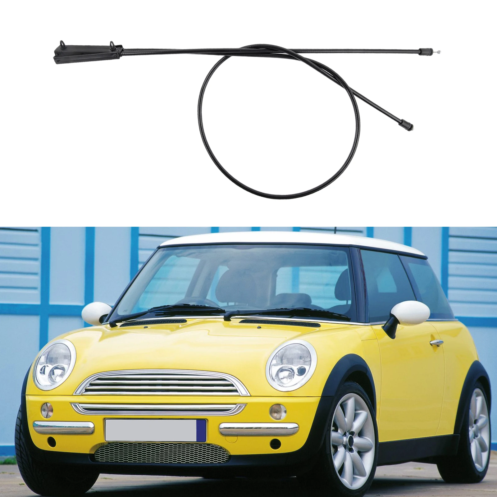 Car Maintenance Hood Release Cable Car Hood Cable ABS Material Direct Installation Easy Installation Car Maintenance