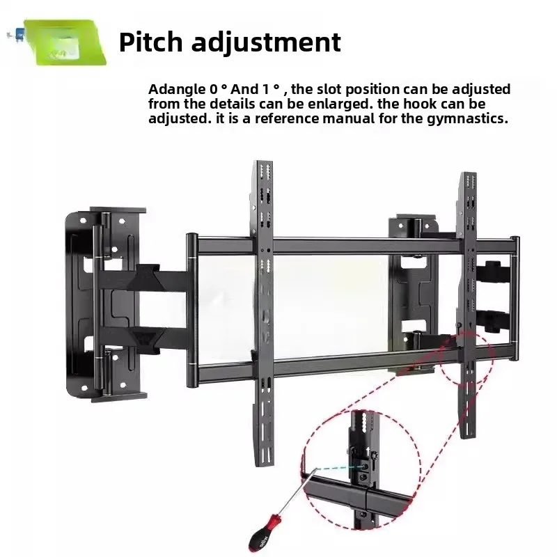 Suitable for TV wall mount 32 telescopic 43 rotating 50/55/65/75/85 inch bracket 2240