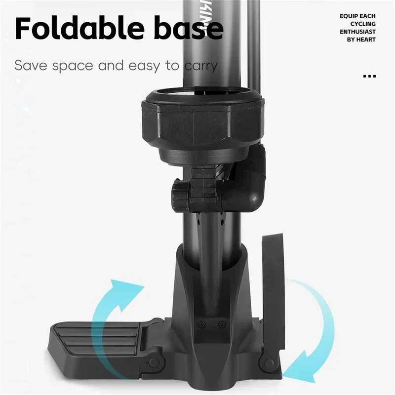 غرب ركوب الدراجات مع بارومتر دراجة مضخة 160PSI ارتفاع ضغط دراجة نارية E-الدراجة سكوتر شريدر بريستا صمام منفاخ لإطارات السيارة #6