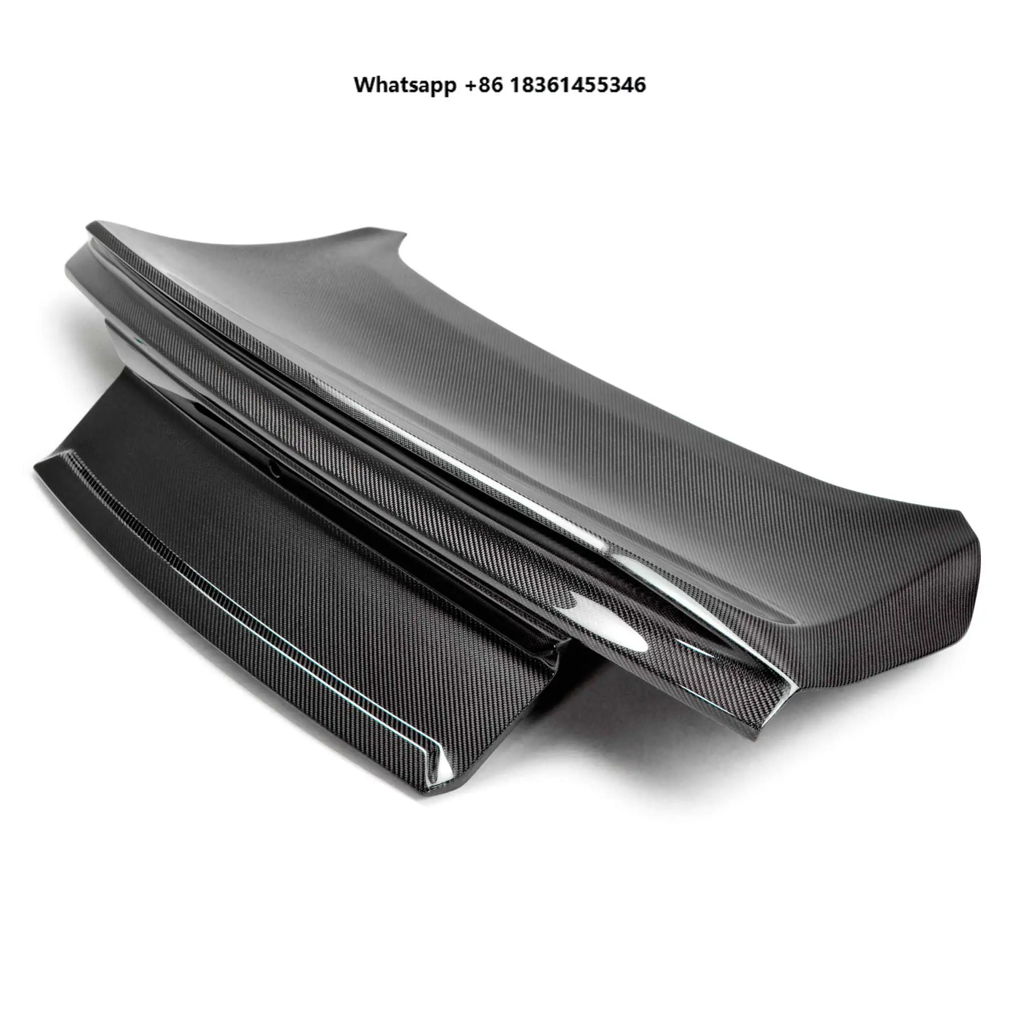 for Mustang 2015-2023 S550 Stylish Auto Body System Carbon Fiber Rear Trunk Lid Boot Deckid with Performance Pack Wing