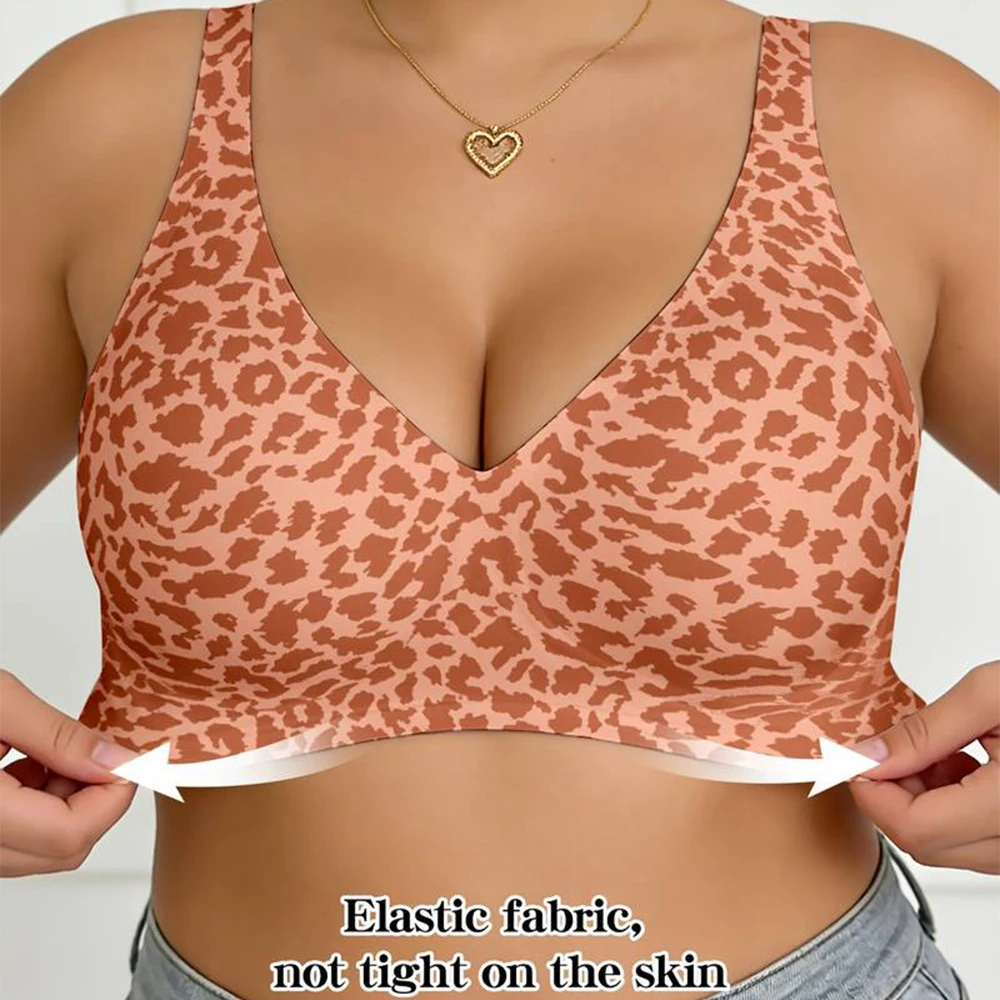 Jelly Leopard Print Bras For W - Plunge Bra Push Up 评论和价格